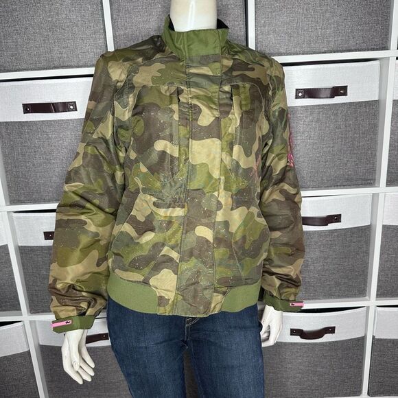 Fox Dakota Green Camo/ Pink Racing Jacket Size Small - Picture 1 of 16